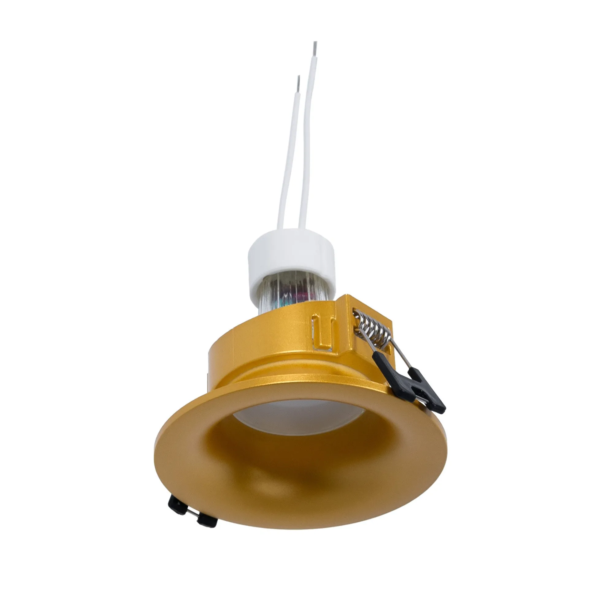 KIT Aro empotrable Ø86mm + Bombilla GU10 6W + Portalámparas