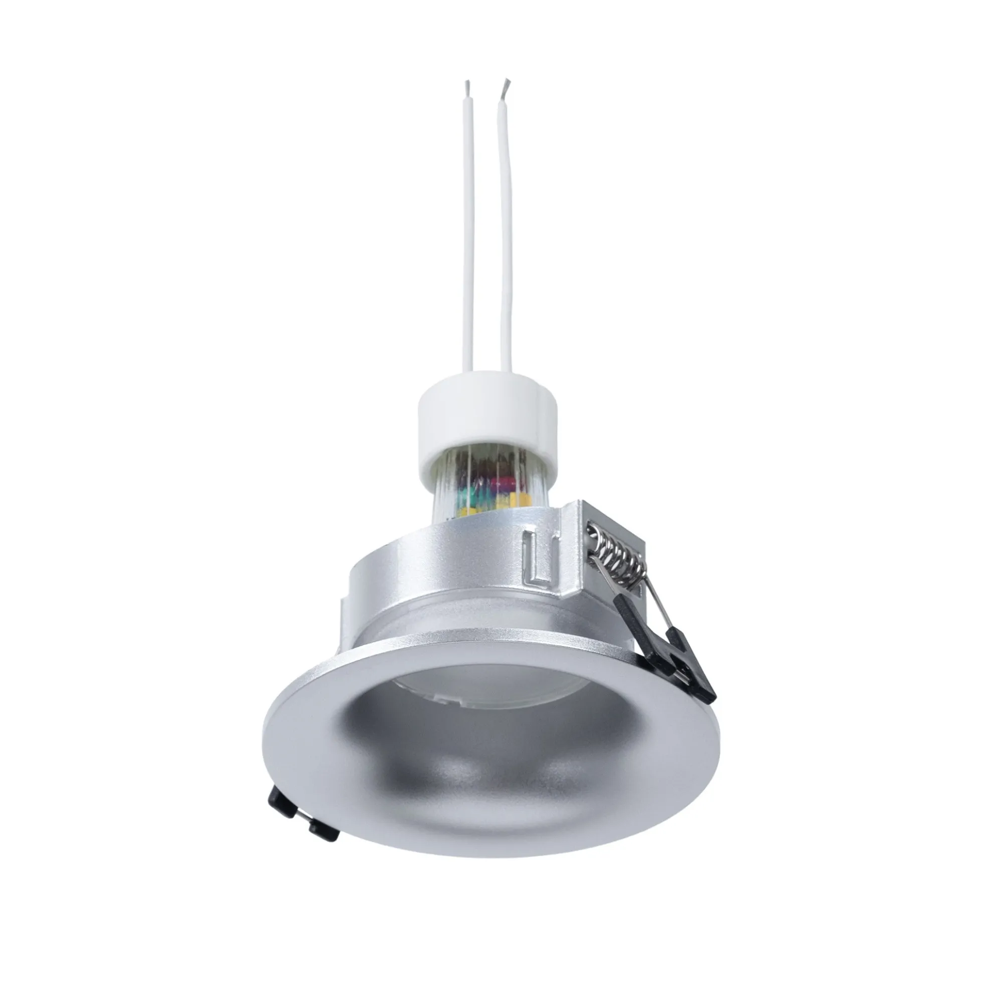 KIT Aro empotrable Ø86mm + Bombilla GU10 6W + Portalámparas