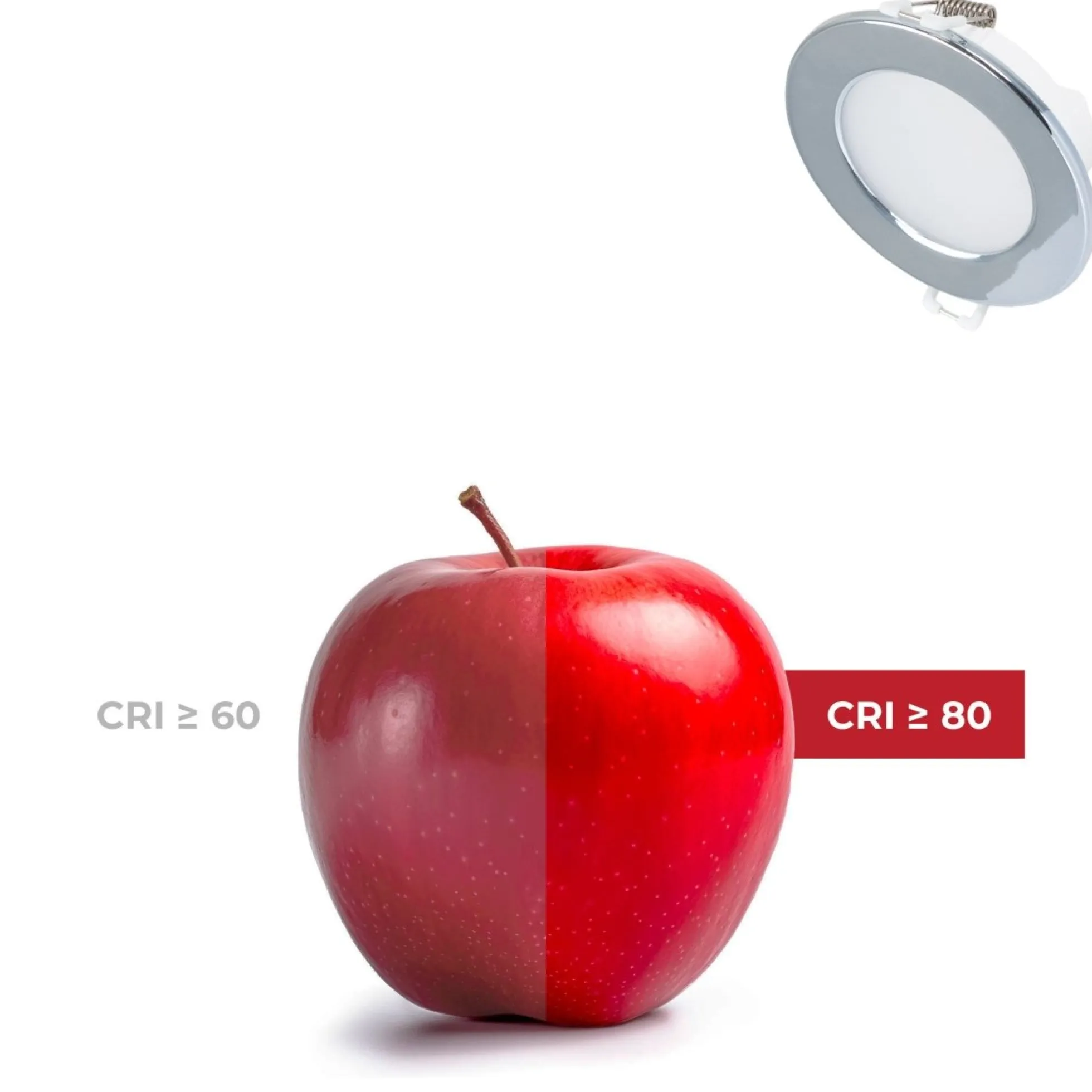 Kit Downlight LED exterior 5W - IP65 - Aro intercambiable - TRIAC regulable - Corte Ø68mm