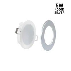 Kit Downlight LED exterior 5W - IP65 - Aro intercambiable - TRIAC regulable - Corte Ø68mm