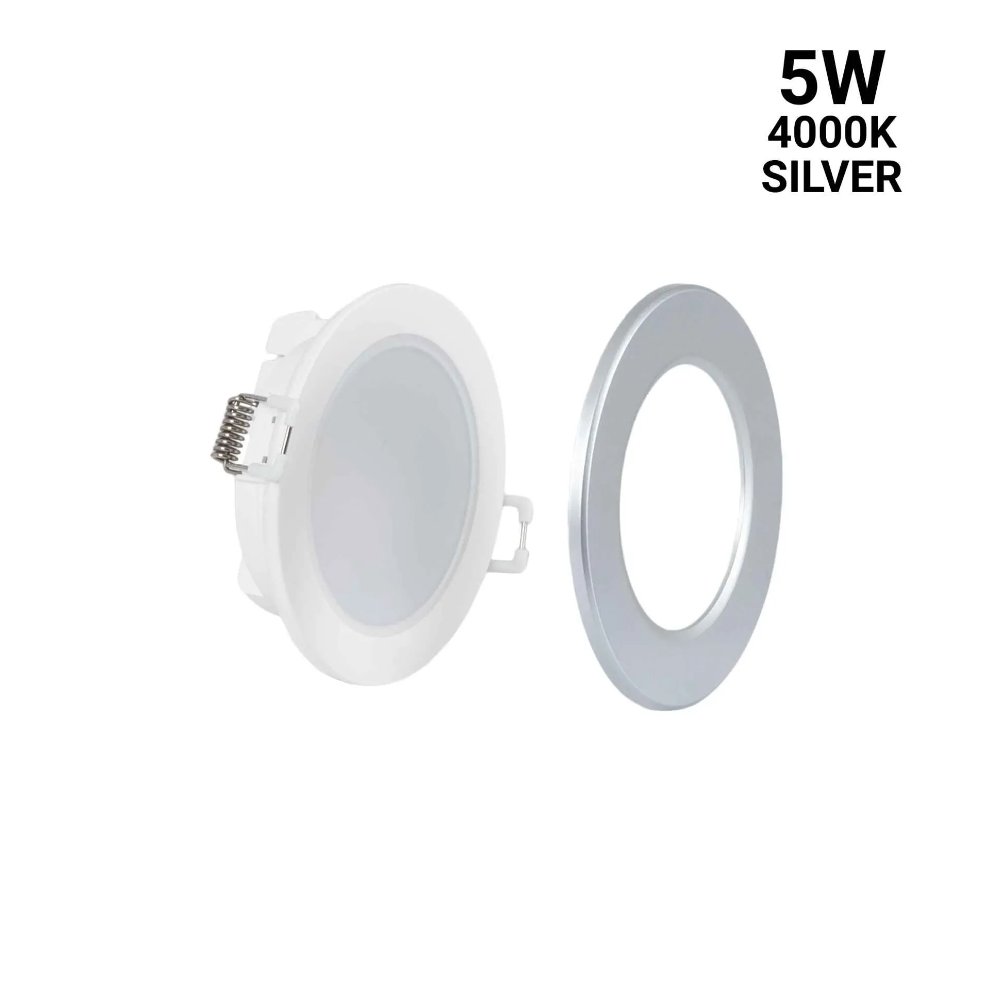 Kit Downlight LED exterior 5W - IP65 - Aro intercambiable - TRIAC regulable - Corte Ø68mm