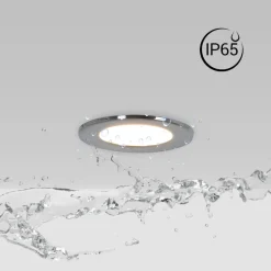 Kit Downlight LED exterior 5W - IP65 - Aro intercambiable - TRIAC regulable - Corte Ø68mm