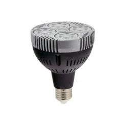 KIT Foco carril trifásico orientable "Cinema" + Bombilla LED PAR30 E27