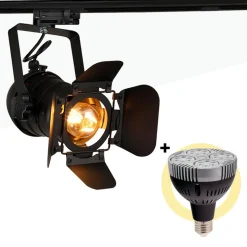 KIT Foco carril trifásico orientable 