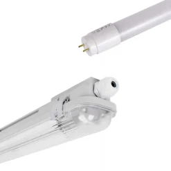 Kit pantalla estanca 150cm + tubo LED T8 24W - 6000K