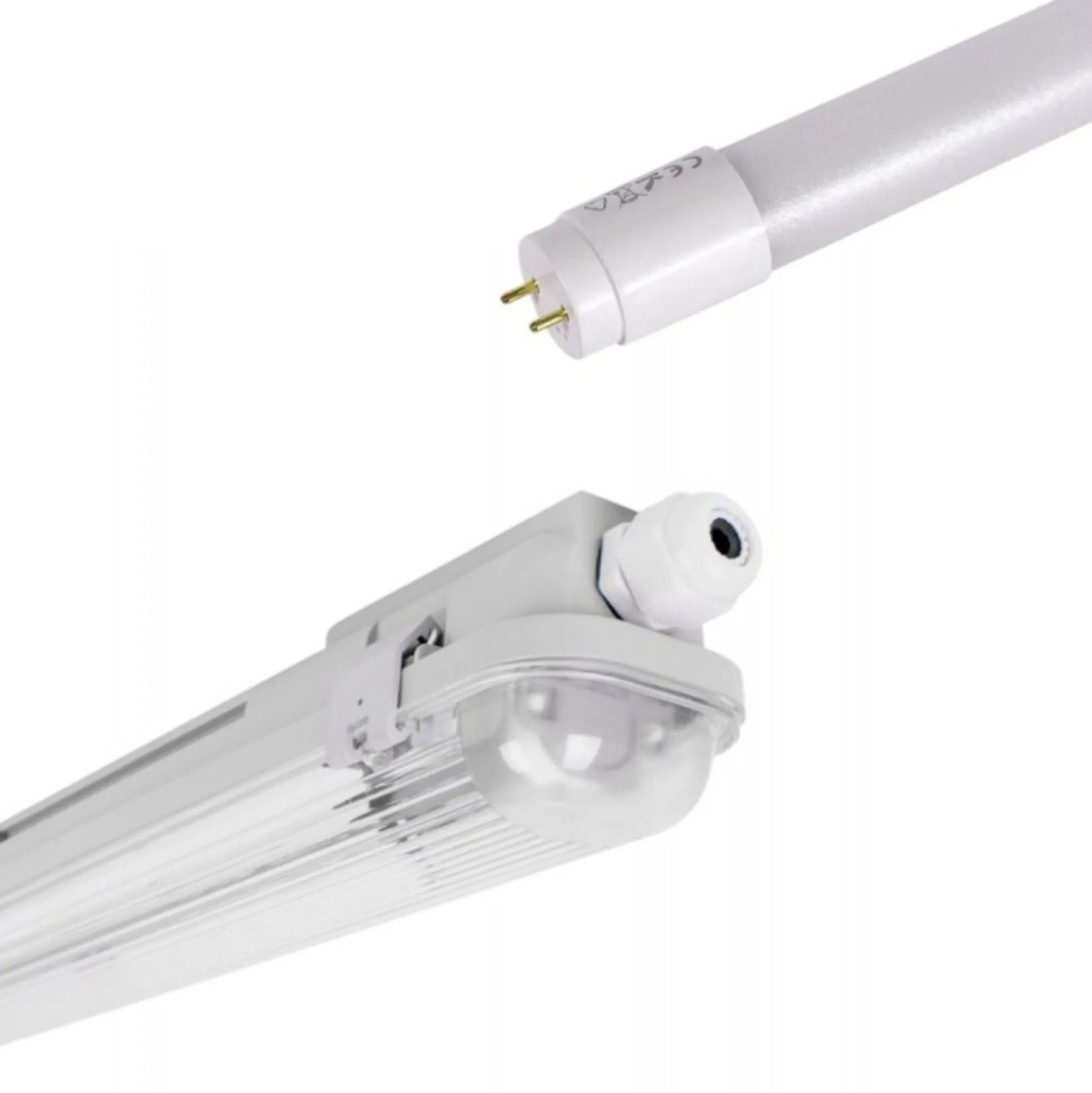 Kit pantalla estanca 150cm + tubo LED T8 24W - 6000K