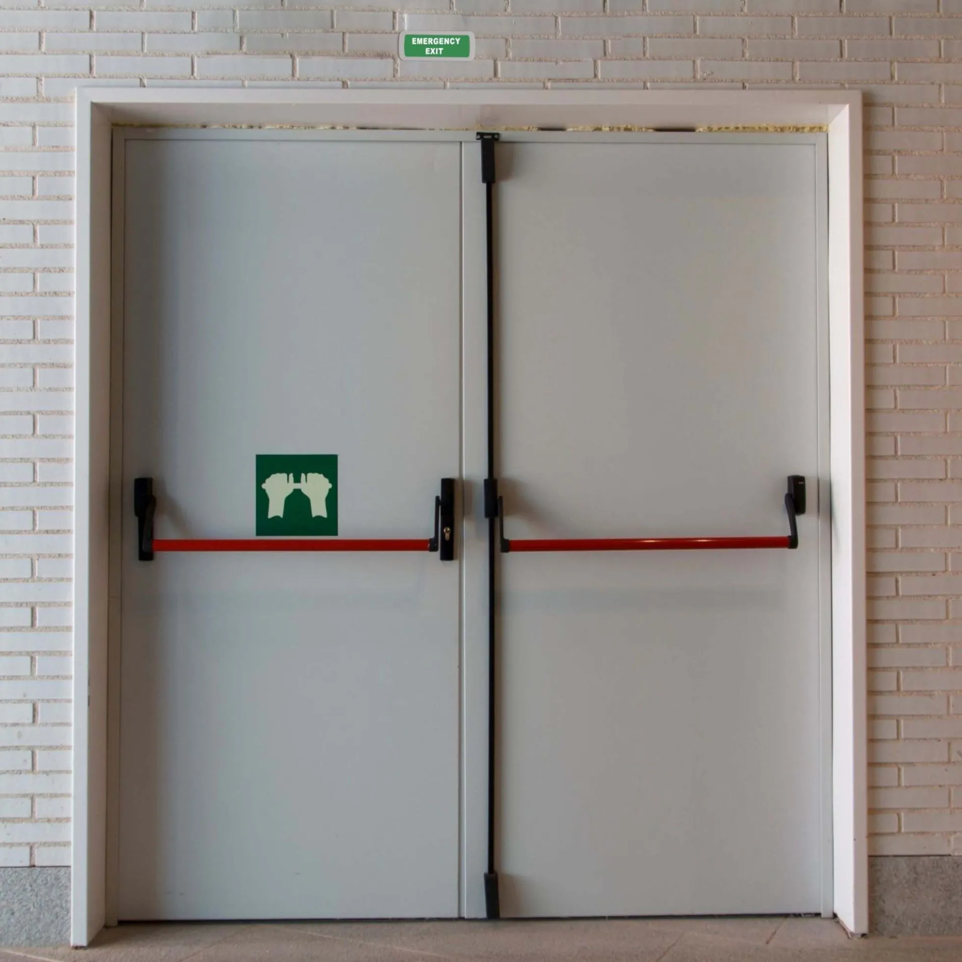 KIT Pictograma autoadhesivo "Emergency Exit" + Luz de emergencia 3W