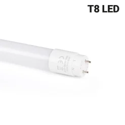 Kit regleta portatubos + tubo LED T8 - 18W - 120cm