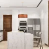Lampara colgante con pantalla efecto madera "MATAGALLS" - 3xE27