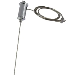 Lampara colgante doble metal y madera  