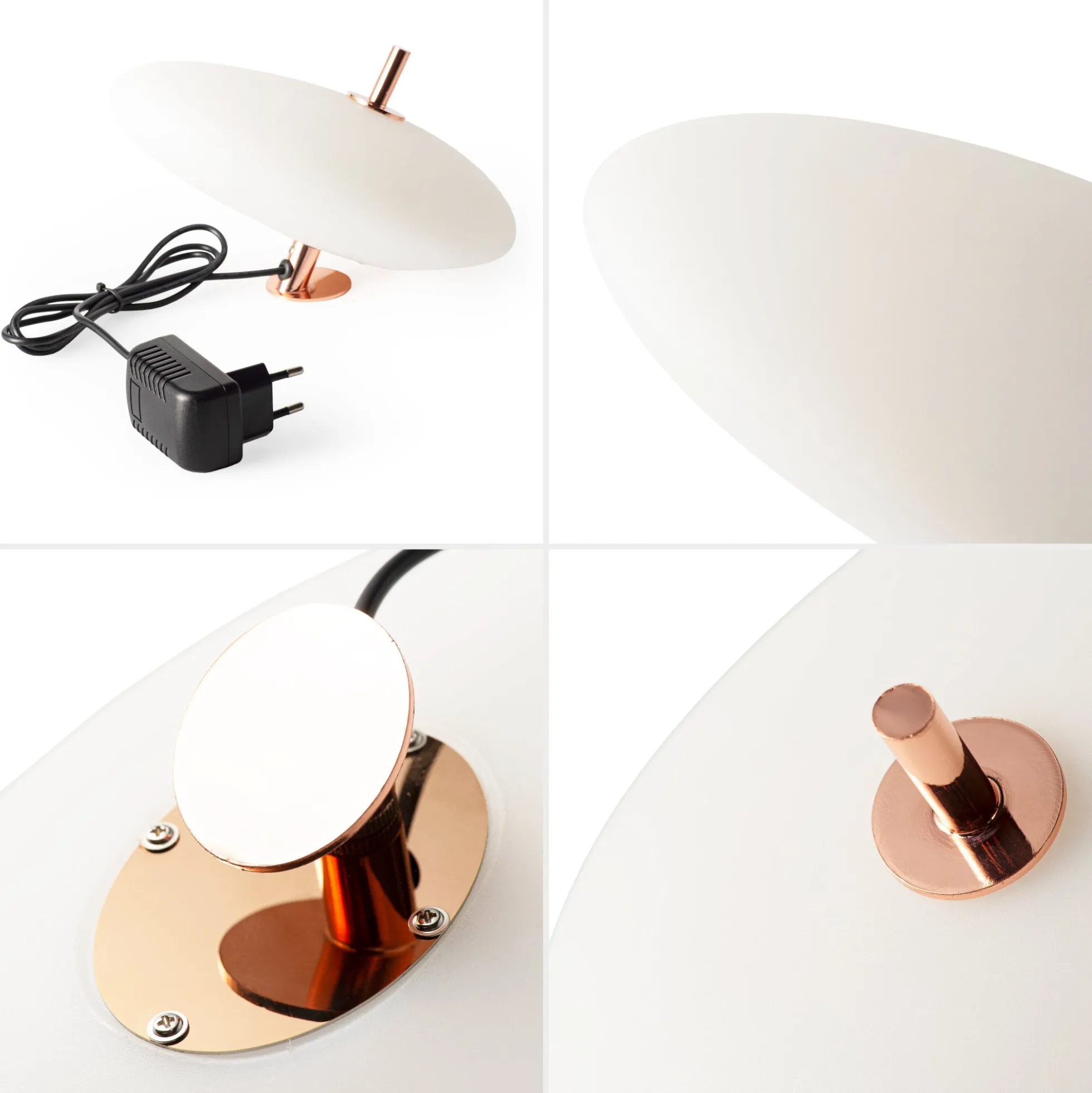 Lampara de mesa de policarbonato "PEBBLES" - Táctil - 6W