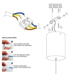Lampara lineal colgante