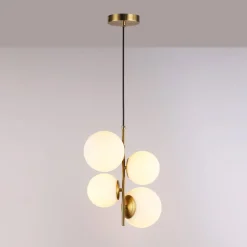 Lámpara colgante bola cristal