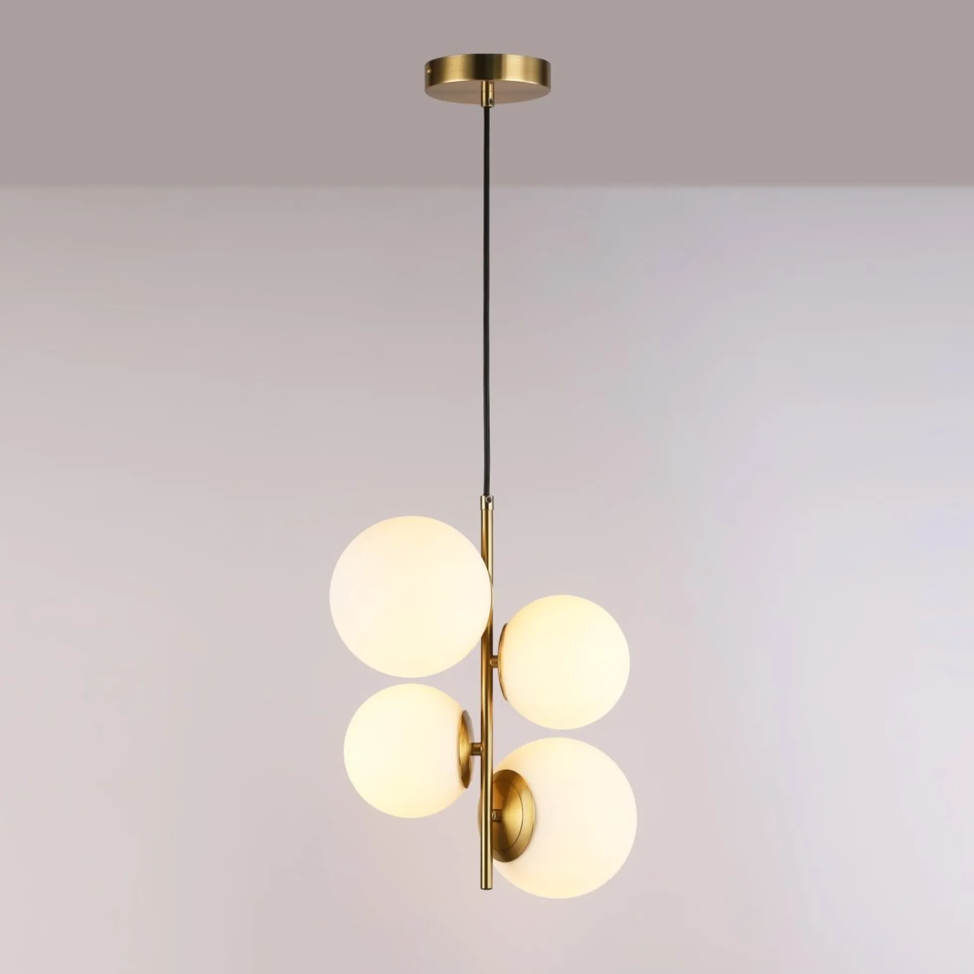 Lámpara colgante bola cristal "TANNA" - E27 - Ø 15cm