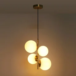 Lámpara colgante bola cristal