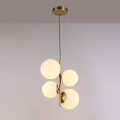Lámpara colgante bola cristal