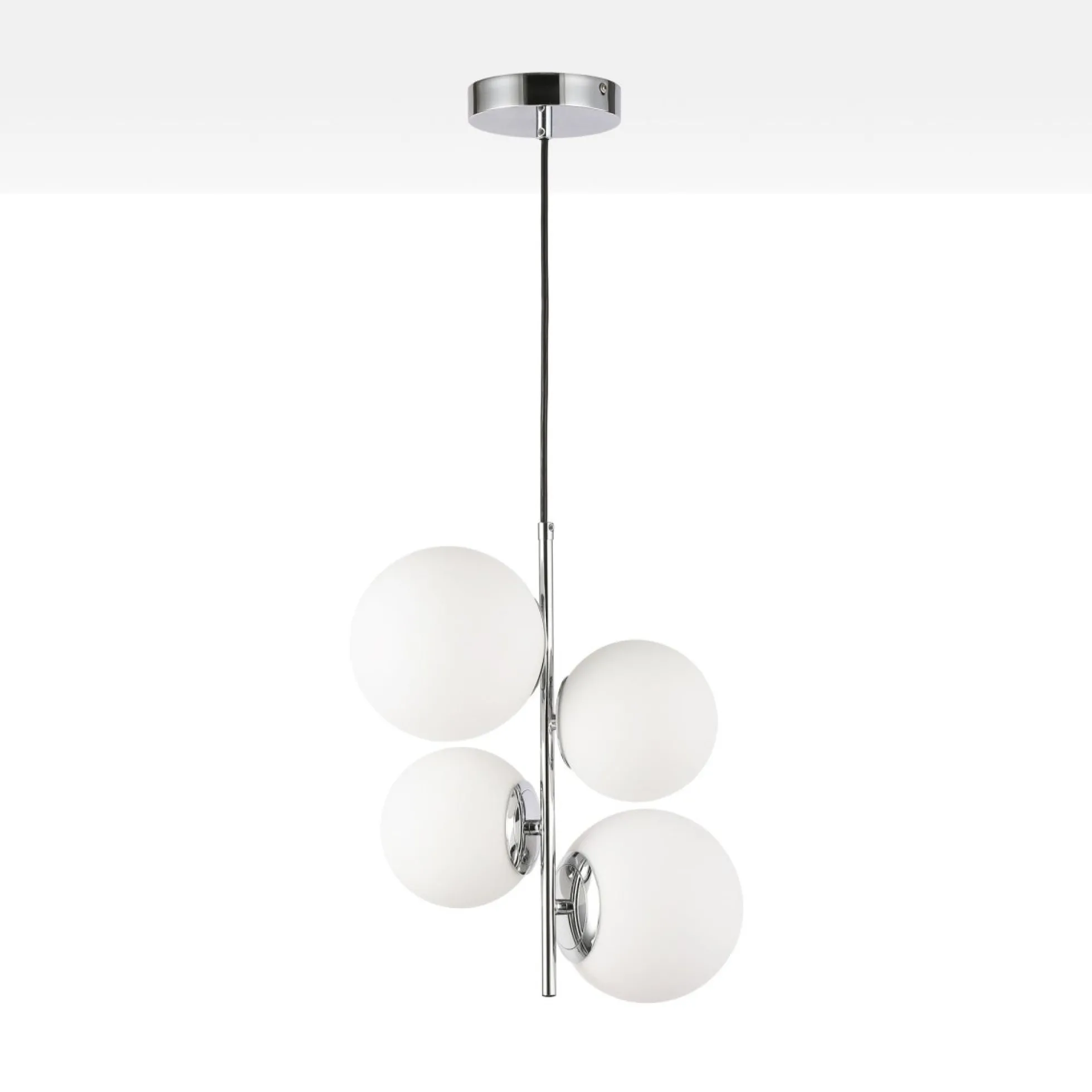 Lámpara colgante bola cristal "TANNA" - E27 - Ø 15cm