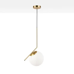 Lámpara colgante bola cristal 