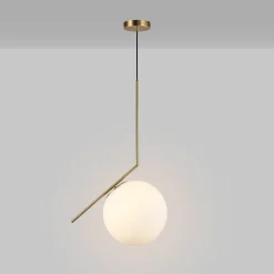 Lámpara colgante bola cristal "HERMI 280" - E27 - Ø 28cm