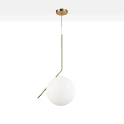 Lámpara colgante bola cristal 