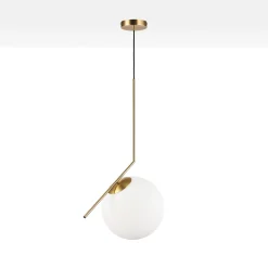 Lámpara colgante bola cristal 