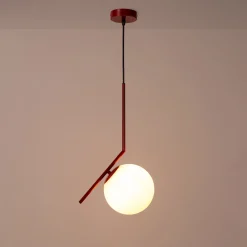 Lámpara colgante bola cristal