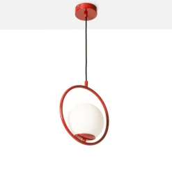Lámpara colgante bola cristal 