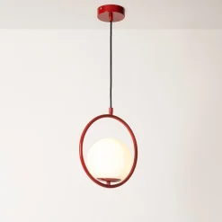 Lámpara colgante bola cristal 