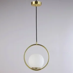 Lámpara colgante bola cristal 