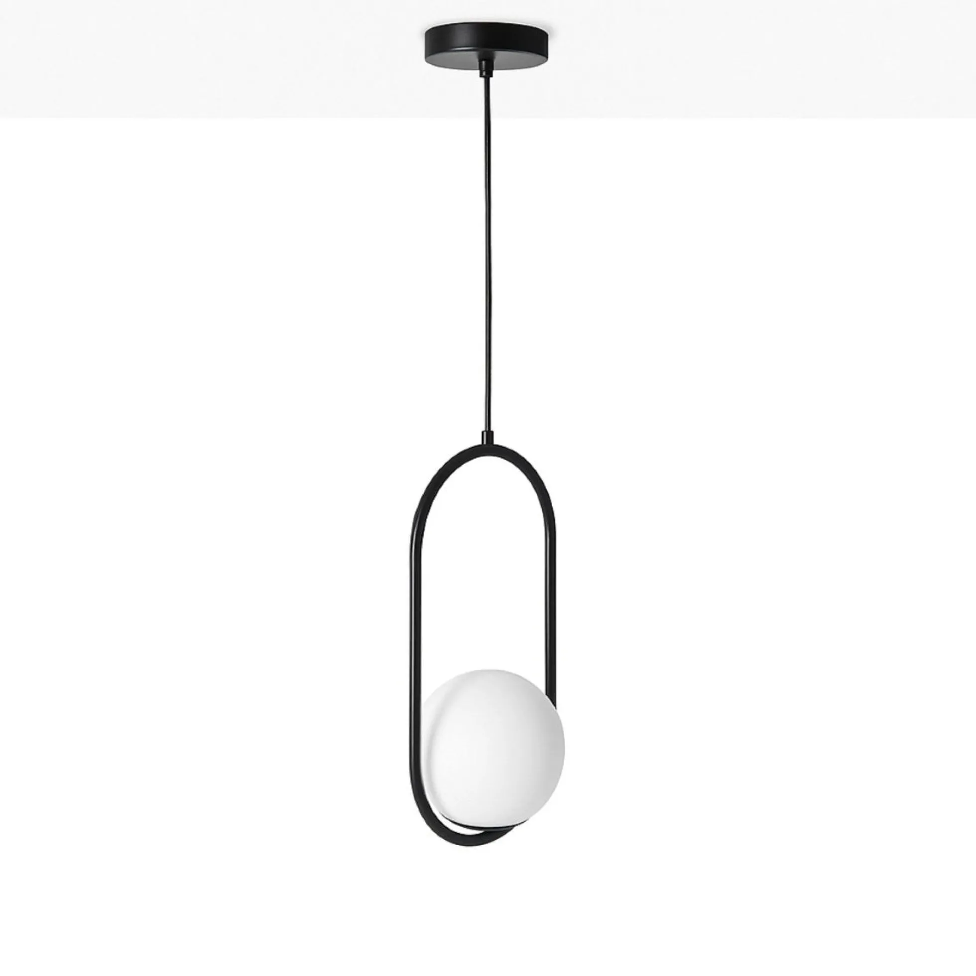Lámpara colgante bola cristal "JOHN" - E27 - Ø 15cm