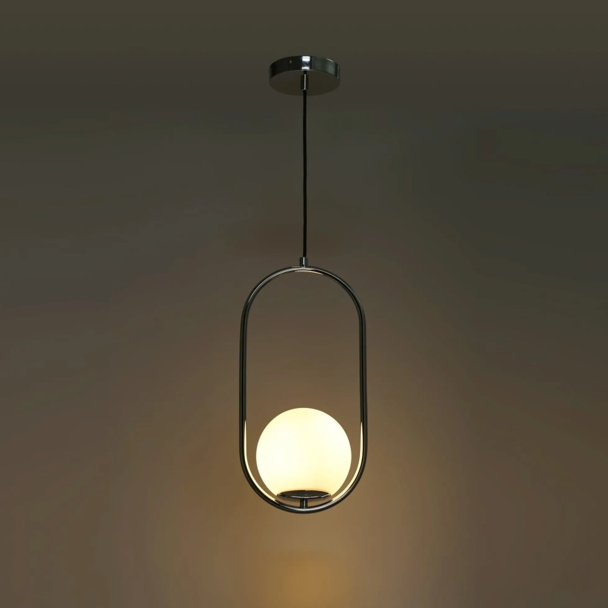 Lámpara colgante bola cristal "JOHN" - E27 - Ø 15cm