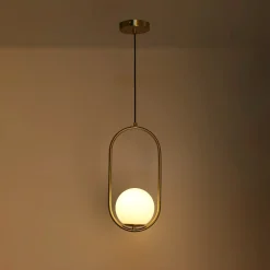 Lámpara colgante bola cristal