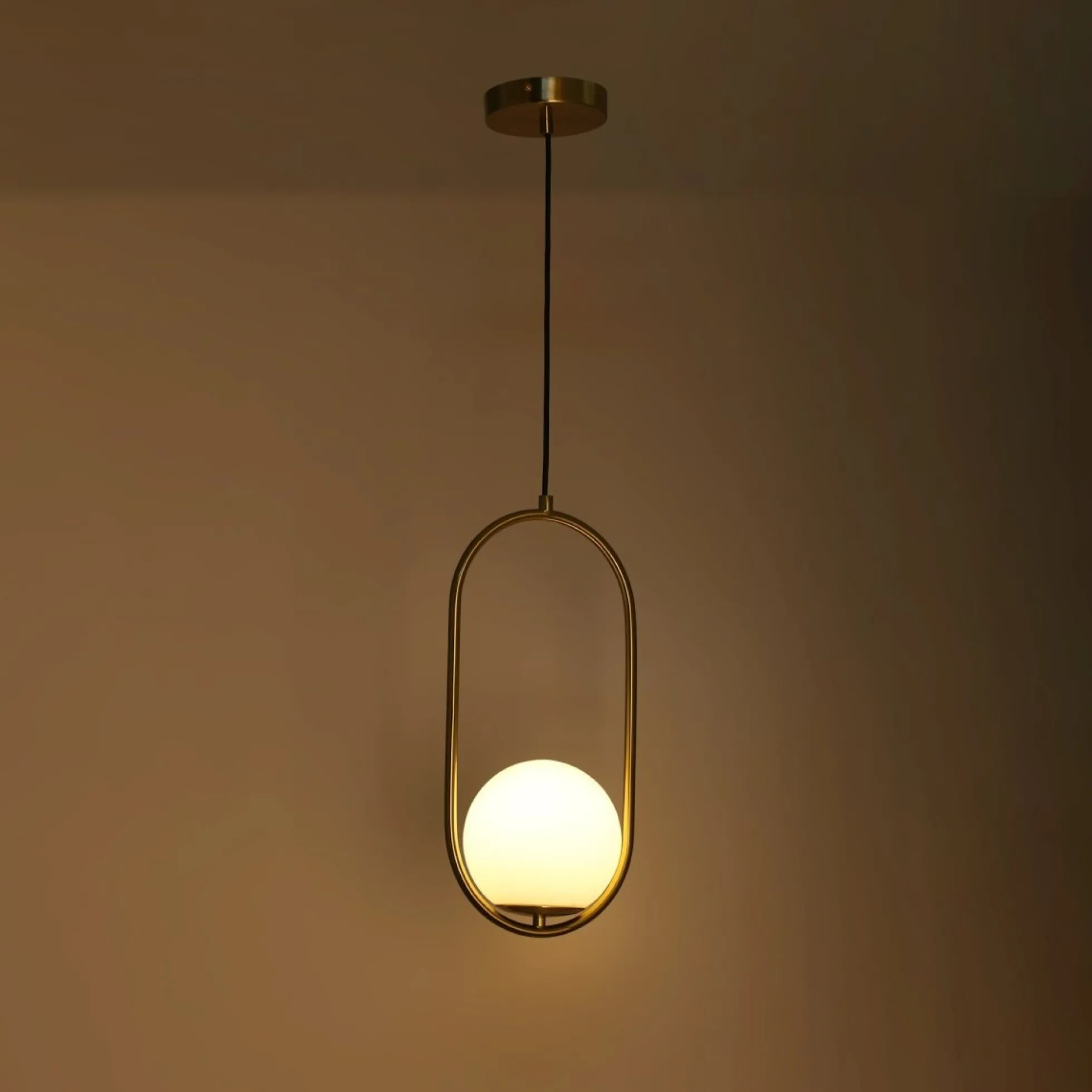 Lámpara colgante bola cristal "JOHN" - E27 - Ø 15cm