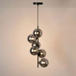 Lámpara colgante con esferas de cristal 