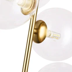 Lámpara colgante con esferas de cristal 