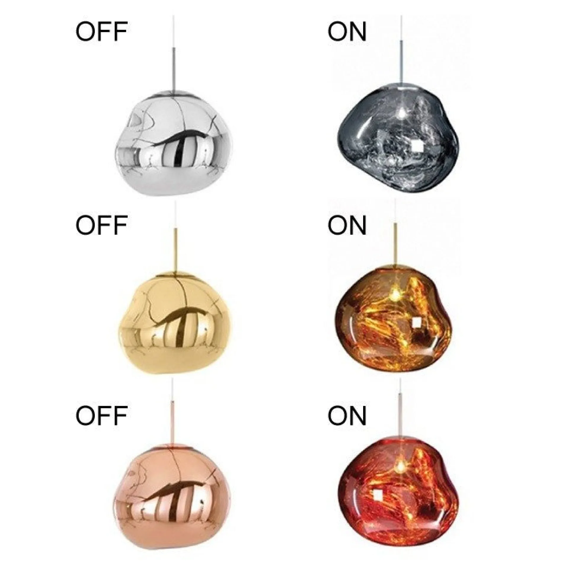 Lámpara colgante cristal de diseño "Abril"- Ø 28cm