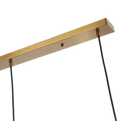Lámpara colgante cristal triple 