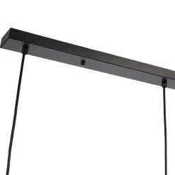 Lámpara colgante cristal triple 