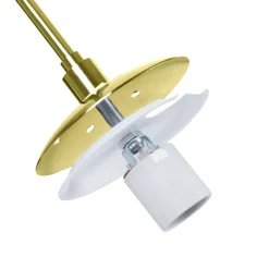 Lámpara colgante cristal triple 