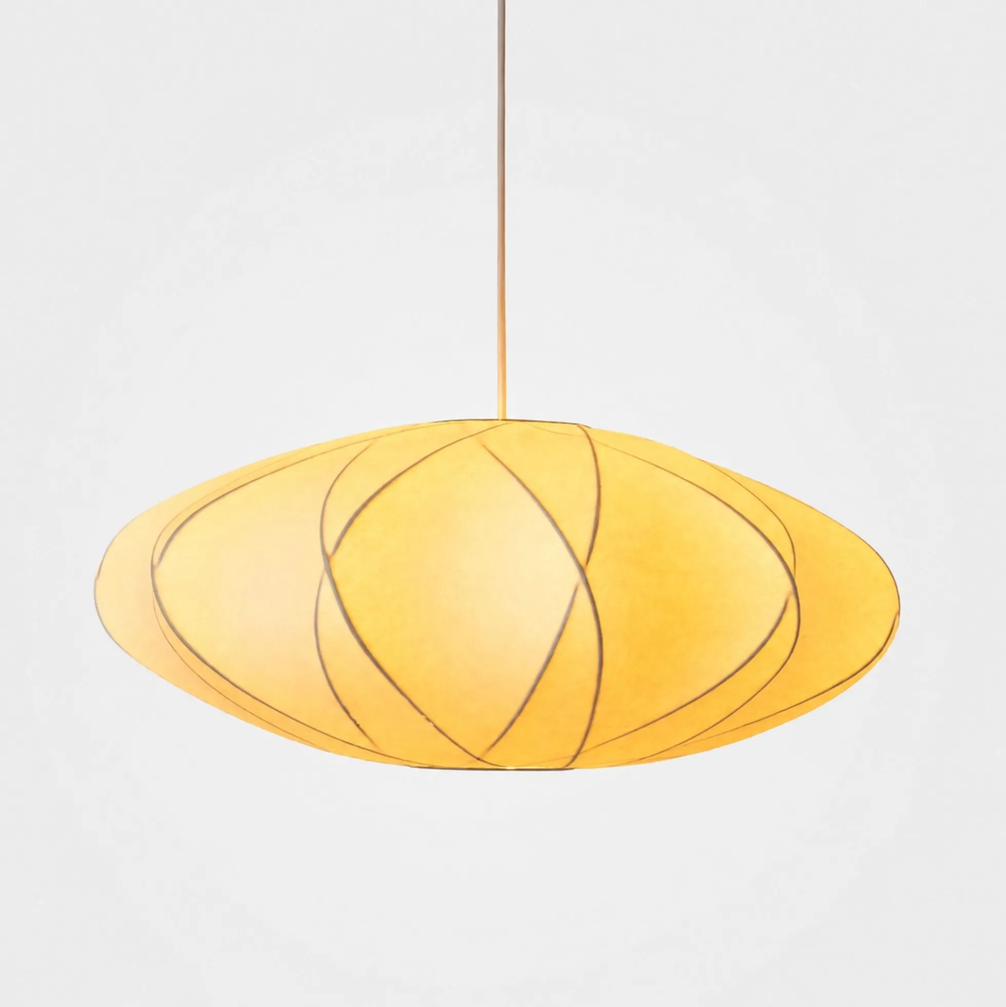 Lámpara colgante de diseño "MERIDIA 600" - Pantalla de seda - E27 - 60 cm