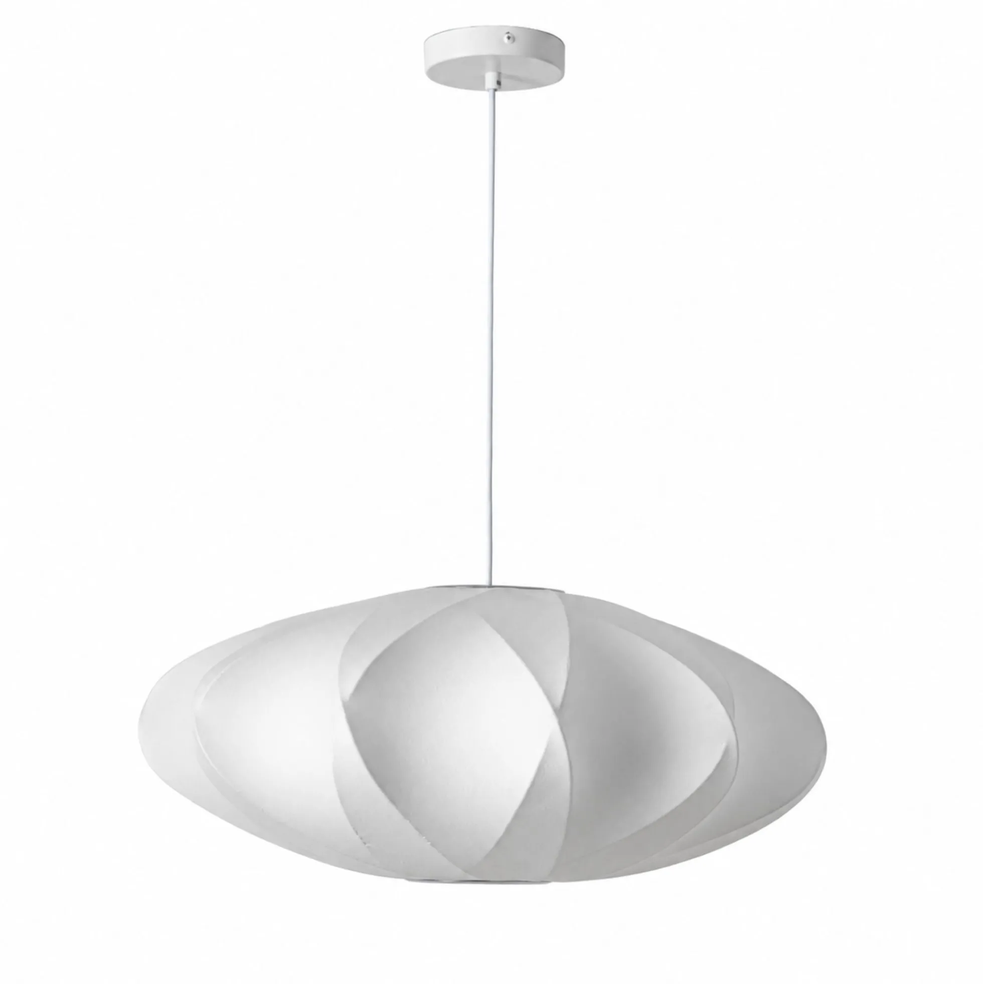 Lámpara colgante de diseño "MERIDIA 600" - Pantalla de seda - E27 - 60 cm
