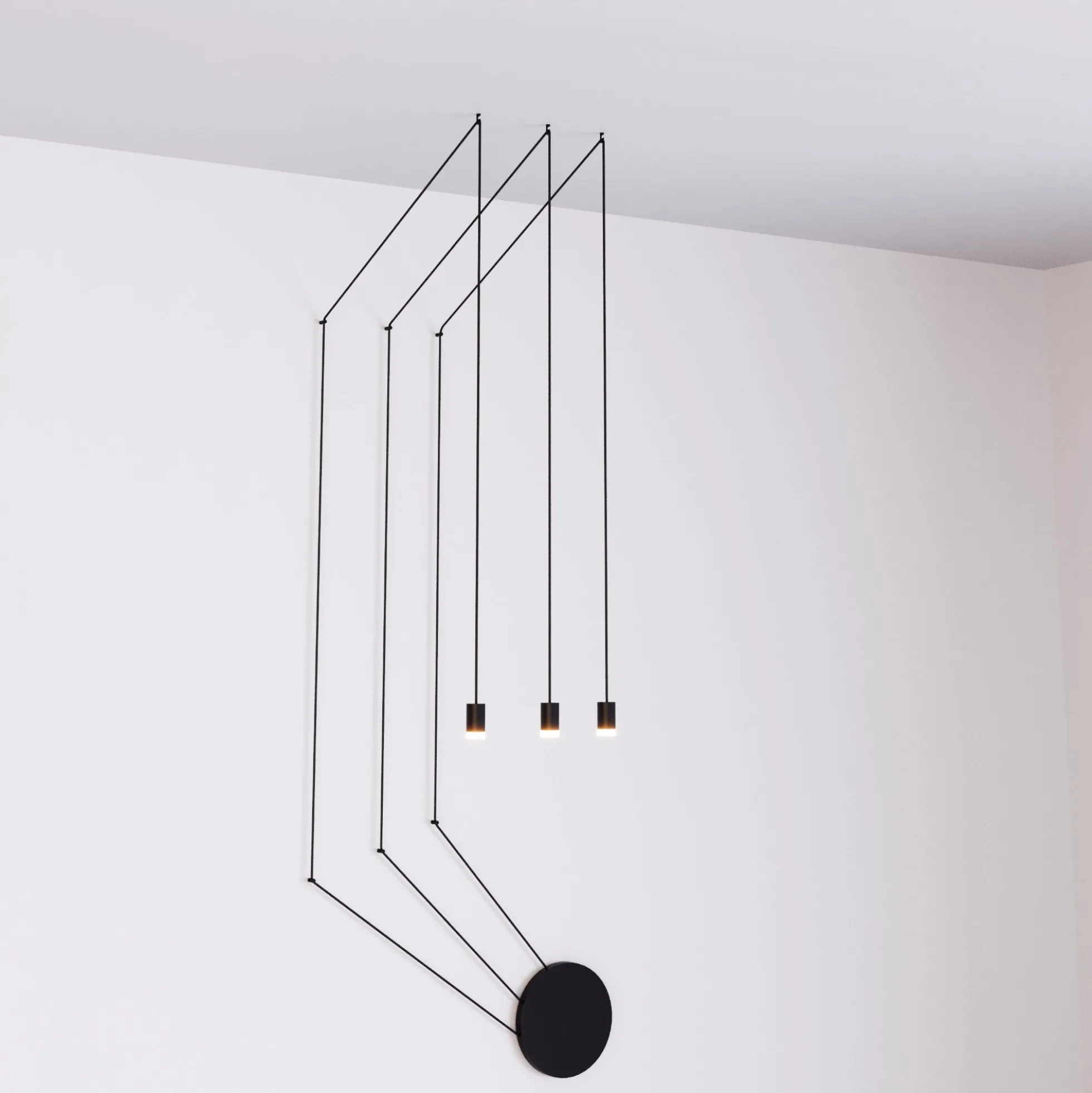 Lámpara colgante de diseño "Nébula" - 3x6W