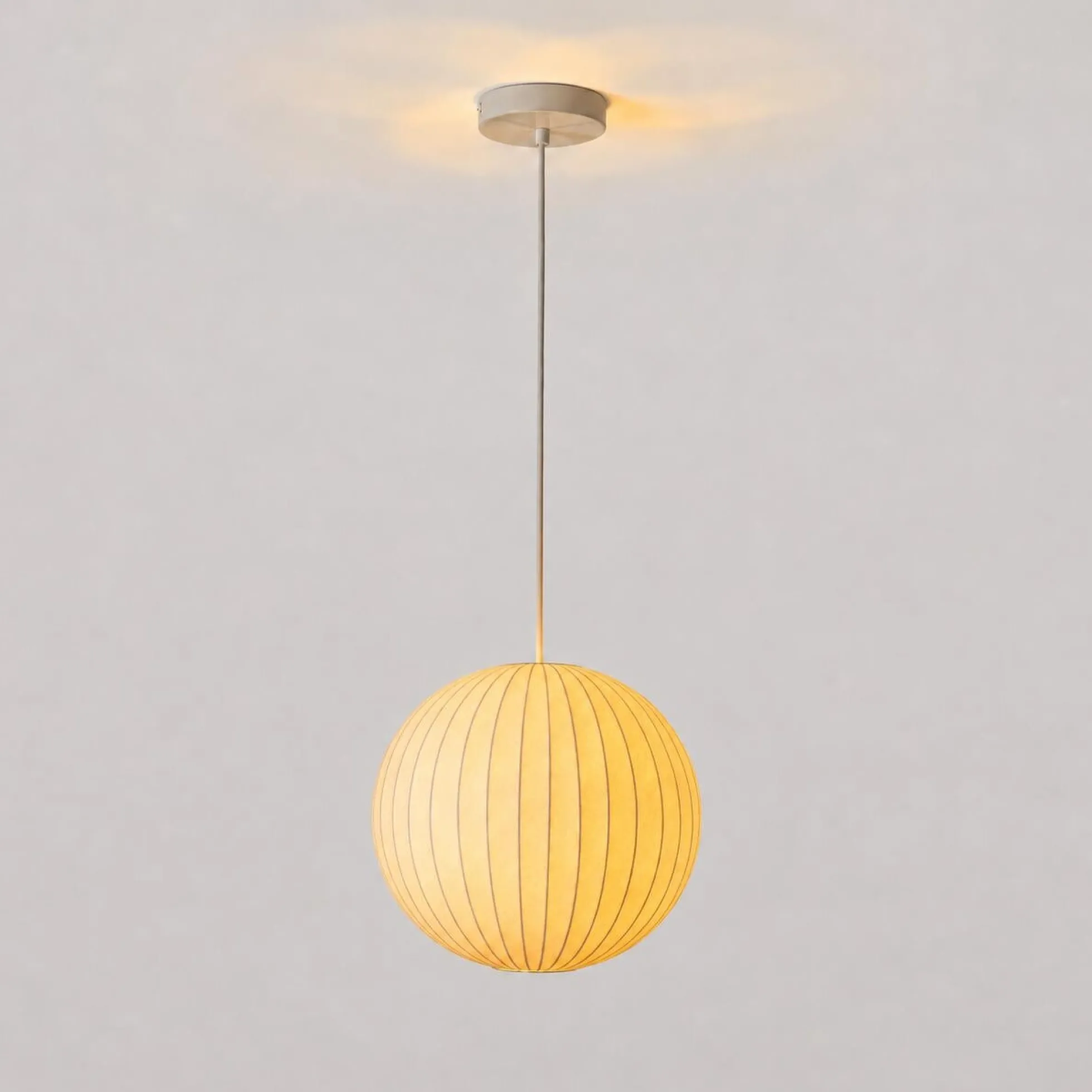 Lámpara colgante de diseño "NUBA 400" - Pantalla de seda - E27 - 40cm