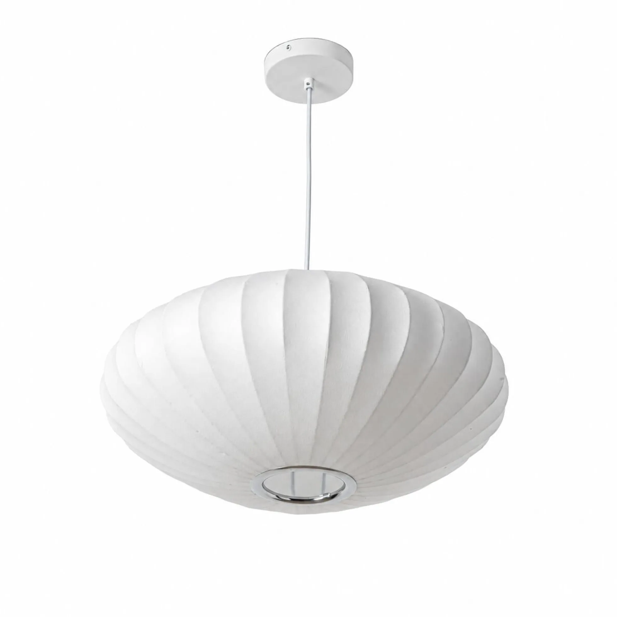 Lámpara colgante de diseño "ONDINA 500" - Pantalla de seda - E27 - 50 cm