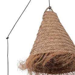 Lámpara colgante de fibras naturales 