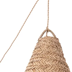 Lámpara colgante de fibras naturales 