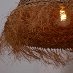 Lámpara colgante de fibras naturales 