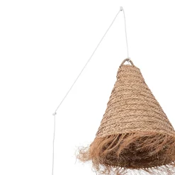 Lámpara colgante de fibras naturales 