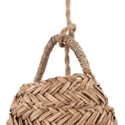 Lámpara colgante de fibras naturales 