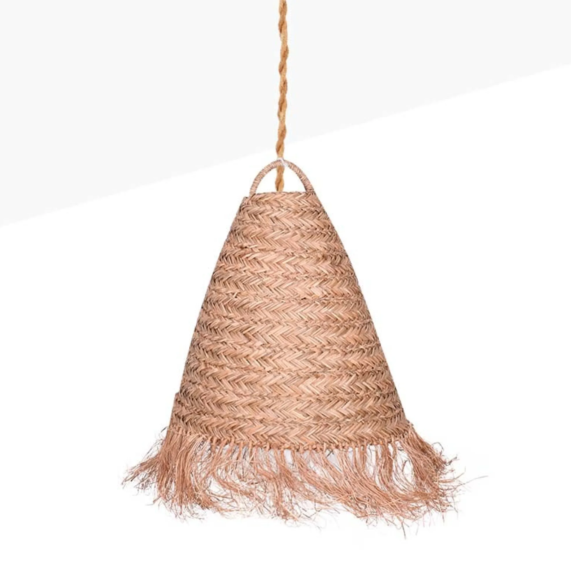 Lámpara colgante de fibras naturales "NAM"